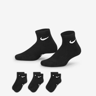 Nike Everyday Polstrované kotníkové ponožky pro větší děti (3 páry)