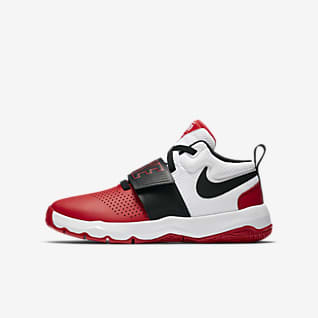 red and white nike high tops