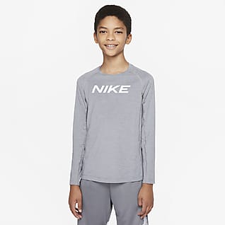 Nike Pro Dri-FIT Koszulka z długim rękawem dla dużych dzieci (chłopców)