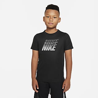 Nike Dri-FIT Koszulka treningowa z nadrukiem dla dużych dzieci (chłopców)