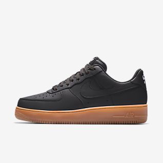 black and brown air force ones