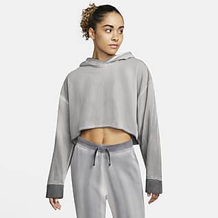 Nike Yoga Luxe Sweat à capuche en tissu Fleece pour Femme