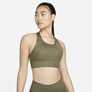Nike Dri-FIT Swoosh 女子中强度支撑衬垫印花运动内衣