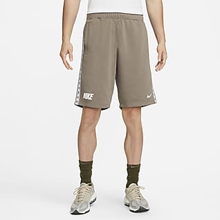 Nike Sportswear Shorts i sweatshirttyg med upprepat mönster för män