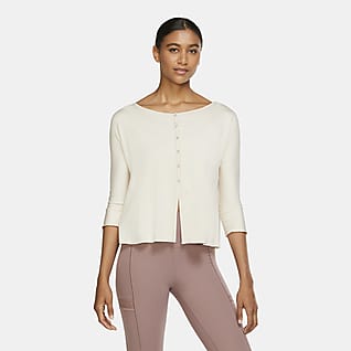 nike women's yoga long sleeve shirt