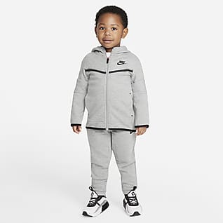 Nike Sportswear Tech Fleece Set med huvtröja och byxor för små barn
