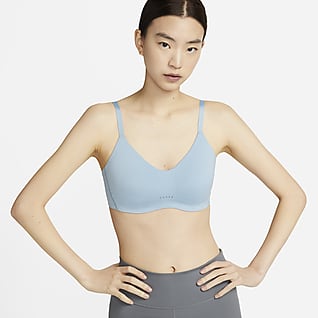 Nike Dri-FIT Alate Minimalist Bra deportivo con almohadillas de baja sujeción para mujer