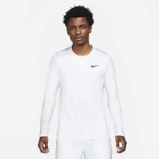 NikeCourt Dri-FIT Advantage Maglia da tennis con zip a metà lunghezza - Uomo
