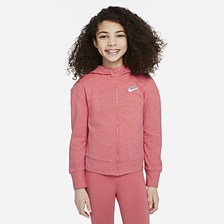 Nike Sportswear Older Kids' (Girls') Full-Zip Jersey Hoodie