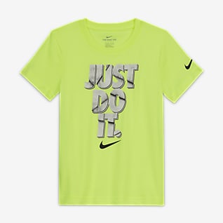 boys yellow nike shirt