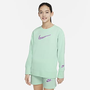Nike Sportswear French Terry 大童（女孩）运动衫