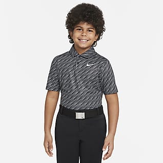 Nike Dri-FIT Victory Рубашка-поло для гольфа с принтом для мальчиков школьного возраста