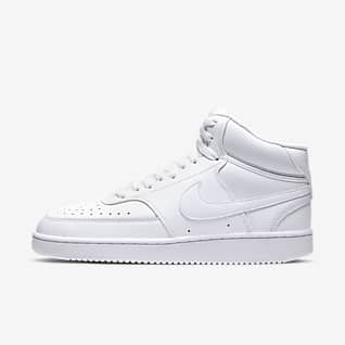 women's white leather nike shoes