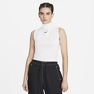 Nike Sportswear Collection Essentials Part superior sense mànigues de coll alt - Dona