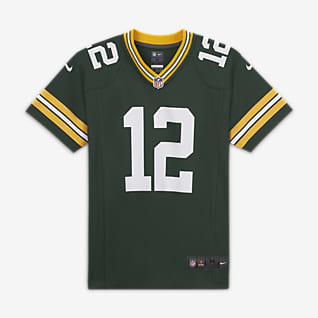 NFL Green Bay Packers (Aaron Rodgers) Φανέλα αμερικανικού ποδοσφαίρου για μεγάλα παιδιά