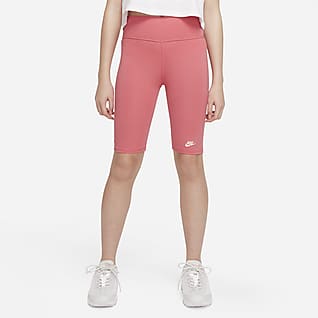 Nike Sportswear Big Kids' (Girls') High-Rise 9" Bike Shorts