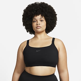 Nike Yoga Dri-FIT Alate Versa Bra deportivo sin almohadilla de baja sujeción para mujer (talla grande)