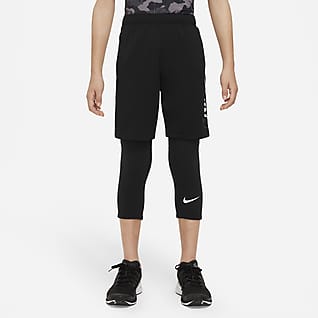 Nike Pro Dri-FIT Mallas de 3/4 para niños talla grande