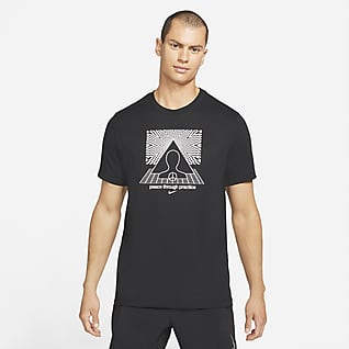 Nike Yoga Dri-FIT Tee-shirt à motif pour Homme