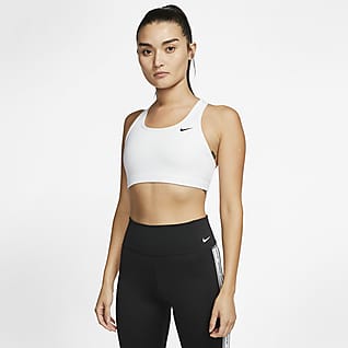 Nike Dri-FIT Swoosh Orta Destekli Dolgusuz Kadın Spor Sütyeni