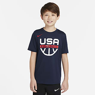 USAB Nike Dri-FIT Basketball-T-Shirt für ältere Kinder