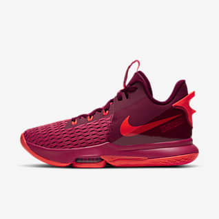 lebron shoes red and black