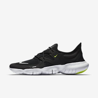 Mens Black Nike Free Running Shoes 