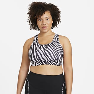 Nike Dri-FIT Swoosh Icon Clash Women's Medium-Support Non-Padded Sports Bra (Plus Size)