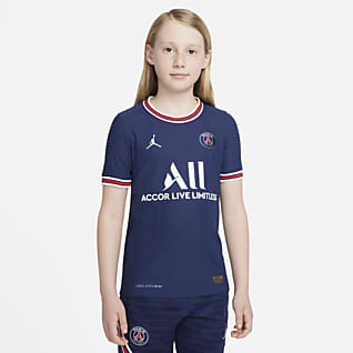 Paris Saint-Germain 2021/22 Match (wersja domowa) Koszulka piłkarska dla dużych dzieci Nike Dri-FIT ADV