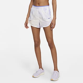nike cream high waist running shorts