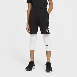 Nike Pro Mallas de 3/4 para niño talla grande
