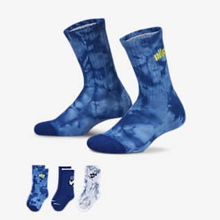Nike Little Kids' Tie-Dye Crew Socks (3 Pairs)