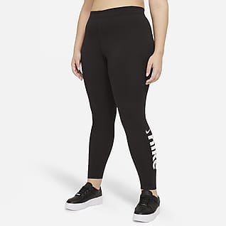 plus size nike sportswear metallic leggings