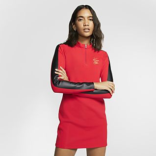 red nike dress