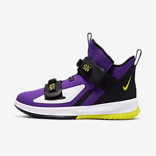 lebron james sneakers purple