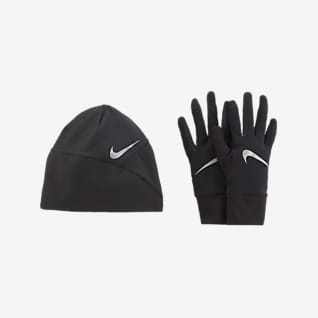 running hat and gloves