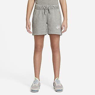 Nike Sportswear Club Shorts de French Terry para niña talla grande