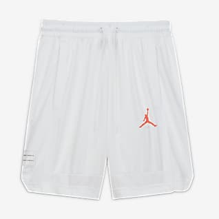 jordan shorts white online -
