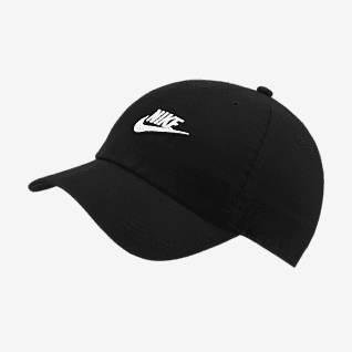 black nike fitted hat