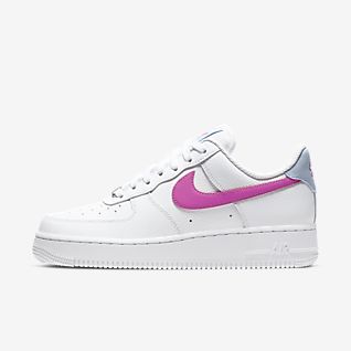 Damen Weiss Air Force 1 Low Top Schuhe Nike Lu