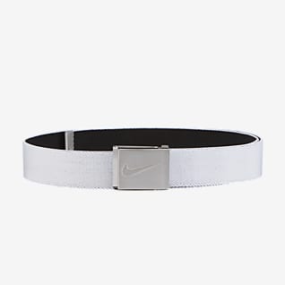 white nike golf belt
