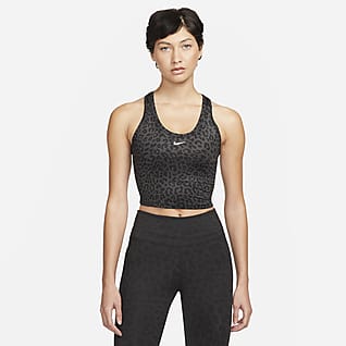 Nike Dri-FIT One Camisola sem mangas estampada de corte estreito para mulher