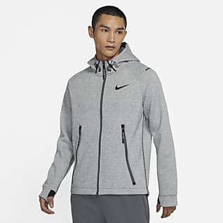 Nike Pro Therma-FIT Мужская флисовая куртка с молнией во всю длину