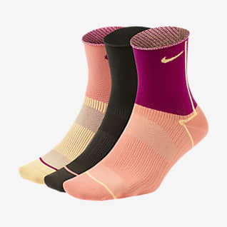 women's nike black trainer socks