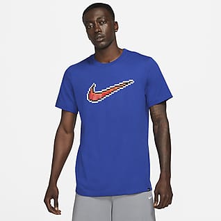 Nike Swoosh เสื้อยืดบาสเก็ตบอลแขนสั้นผู้ชาย