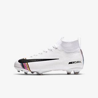 white cr7 boots