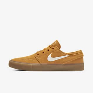 mens nike yellow shoes