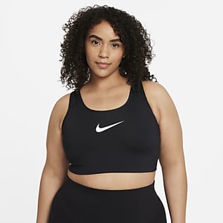 Nike Swoosh Bra deportivo talla grande sin almohadilla de media sujeción para mujer Nike Swoosh 