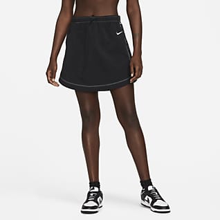 Nike Sportswear Swoosh Falda de tiro alto de tejido Woven para mujer