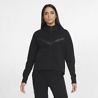 Nike Sportswear Tech Fleece Windrunner Γυναικεία μπλούζα με κουκούλα και φερμουάρ σε όλο το μήκος